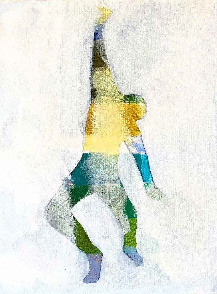 Expressives Gemälde eines Tanzenden