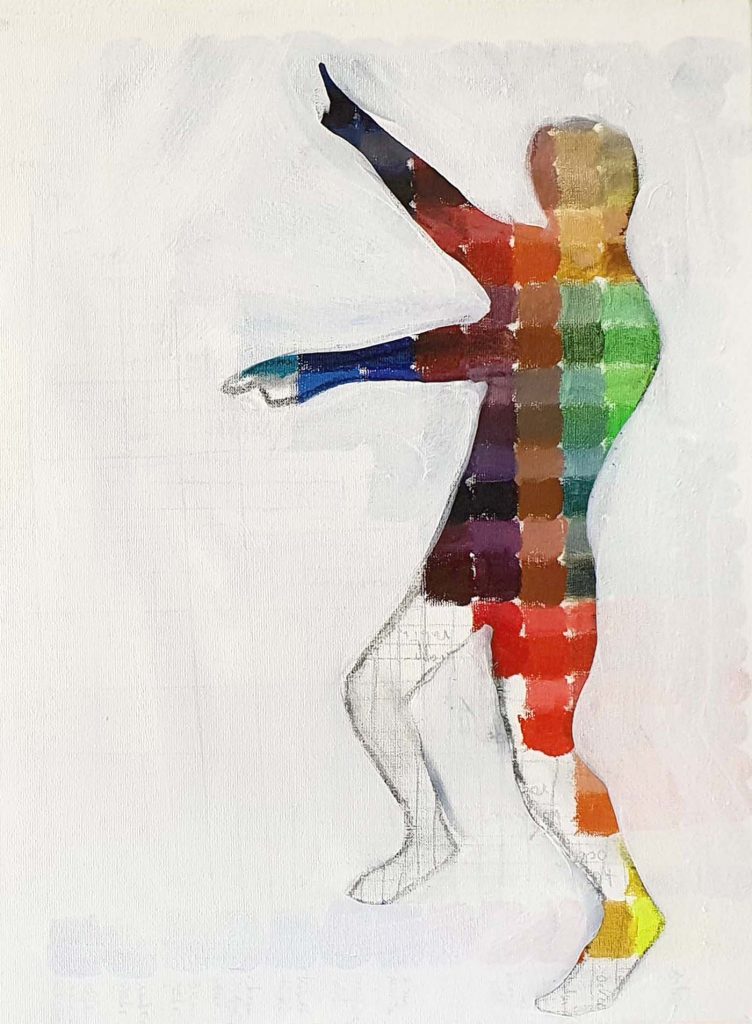 Abstrahiertes Bild eines Tanzenden